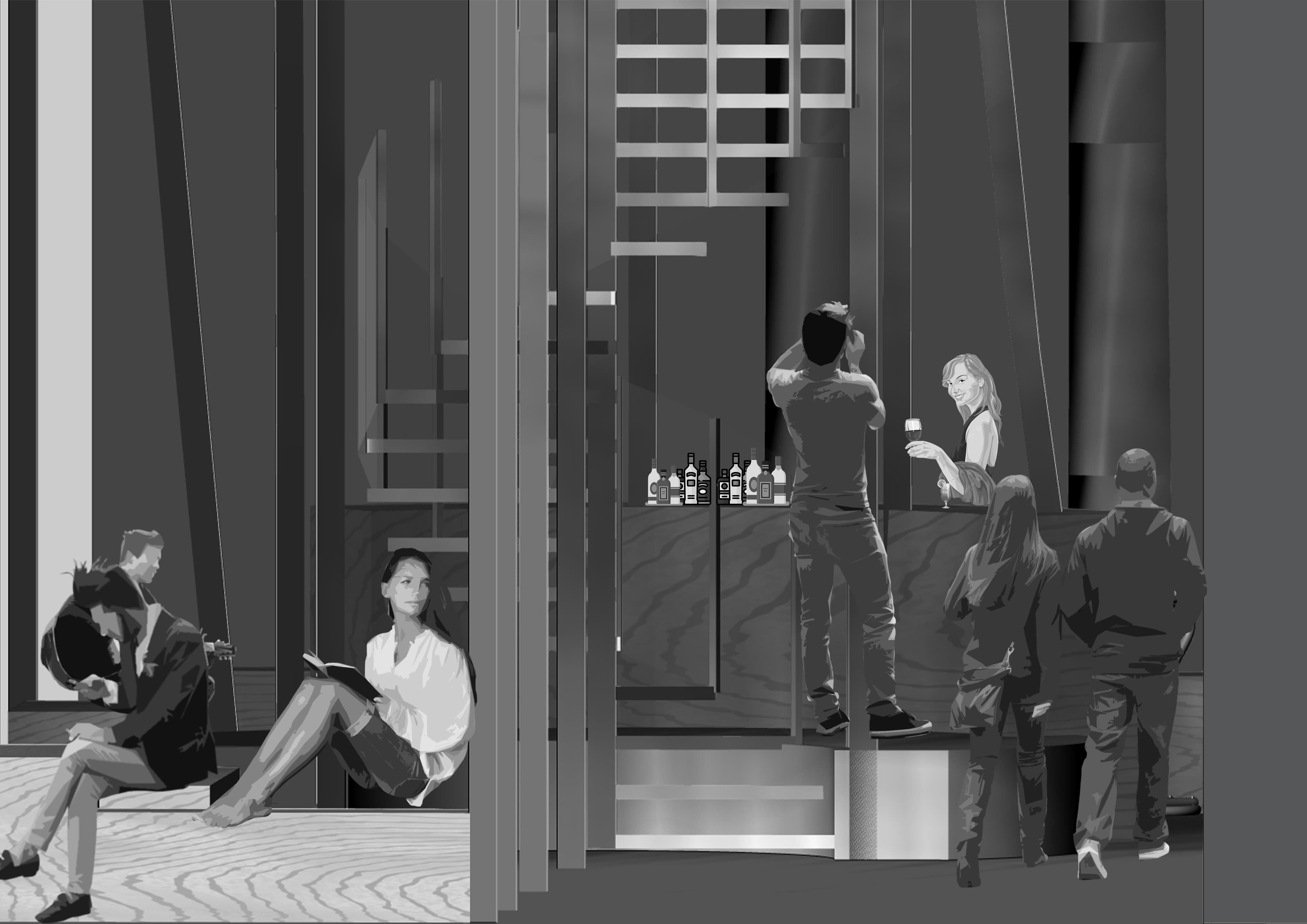 Botanic Ellipse — glazed interior with cultivated gardens