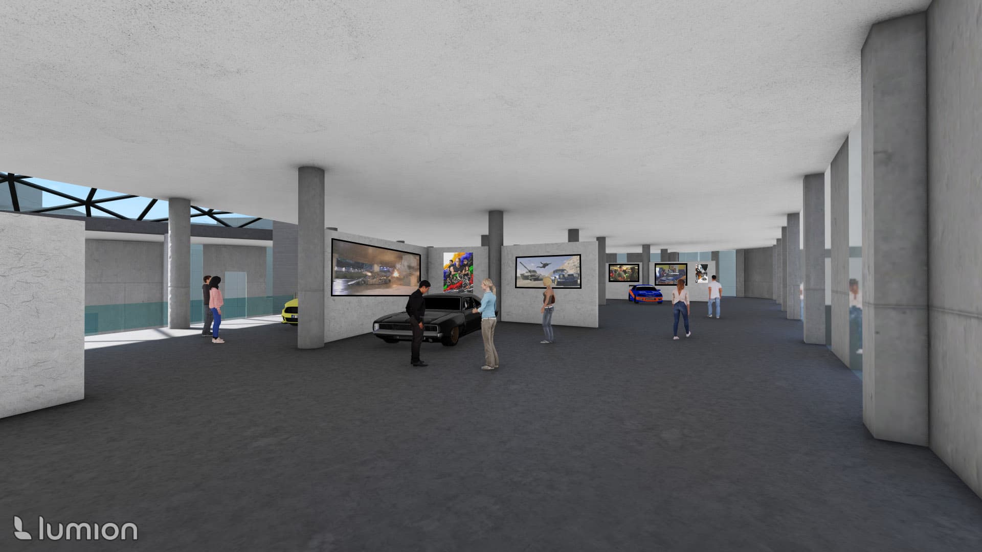 Cinemotion Museum — exterior facade with cinematic apertures