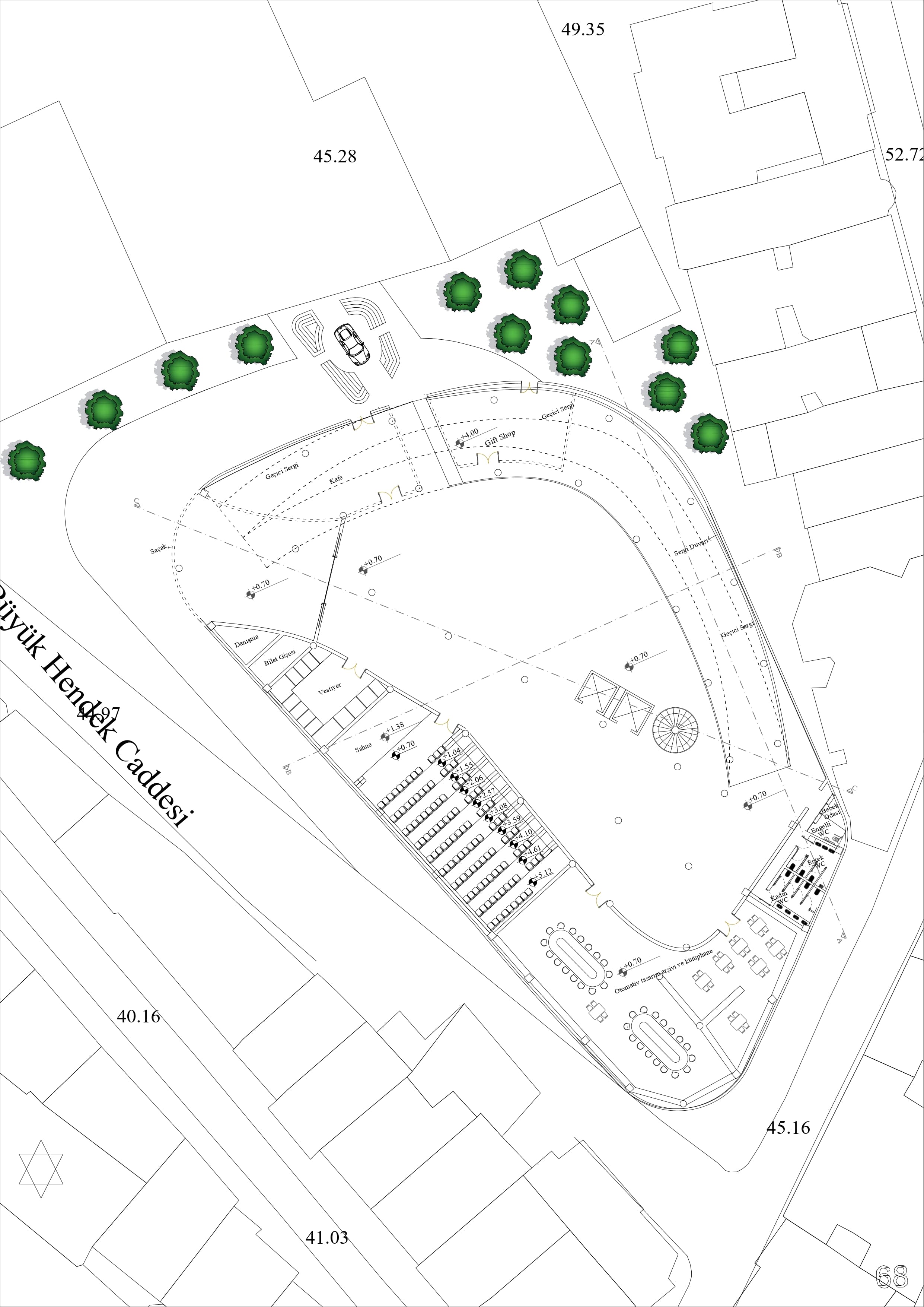Cinemotion Museum — archive hall and vertical circulation